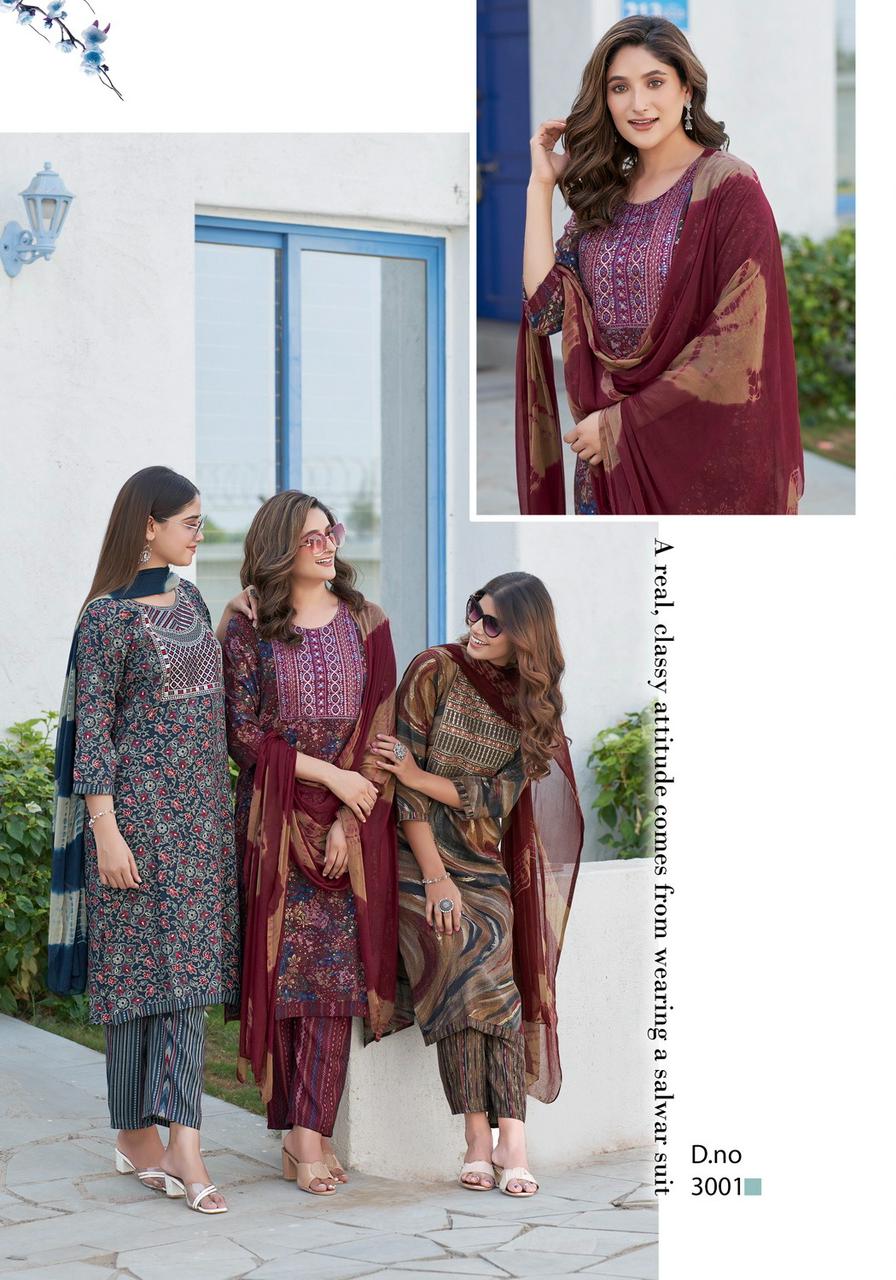 Shagun Vol 3 By Mystic 9 Rayon Foil Printed Kurti With Bottom Dupatta Wholesale Price In Surat